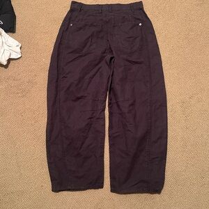 NWT free people We The Free washed black barrel jean Pants size 26W